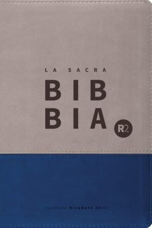 BIBBIA R2 - SIMILPELLE - BICOLORE GRIGIO/BLU