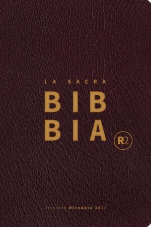 BIBBIA R2 - PELLE - BORDEAUX - TITOLO E TAGLIO ORO